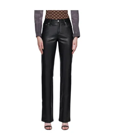 MISBHV FAUX-LEATHER STRAIGHT-LEG TROUSERS