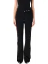 Misbhv Faux Suede Moto Pants In Black