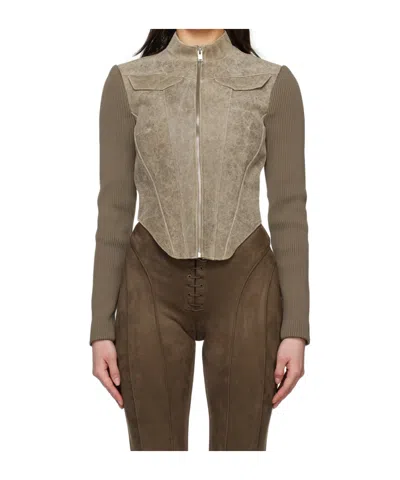 MISBHV FITTED LEATHER JACKET