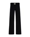 Misbhv Flared Buckled-waist Trousers In Black