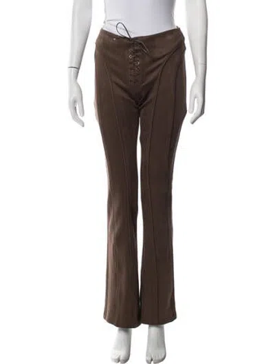 Pre-owned Misbhv Flared Pants W/ Tags In Brown