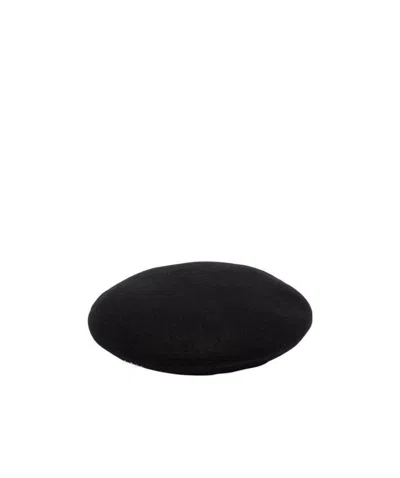 Misbhv Flat-peak Wool Beret In Black