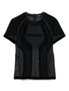 Misbhv Flocked Mesh T-shirt In 黑色