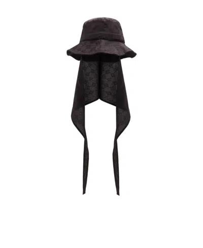 Misbhv Flower Caption Hat In Black