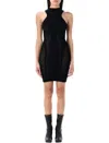 Misbhv Future Sport Halter Mini Dress In Black