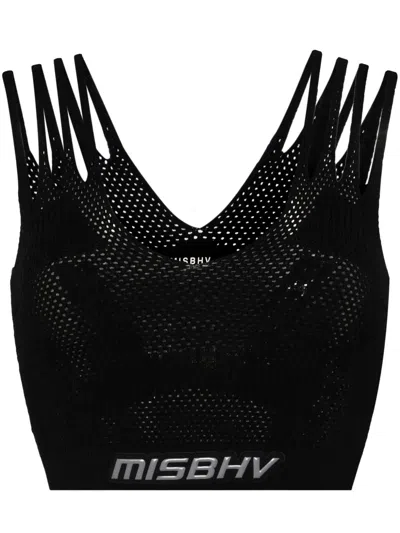 Misbhv Future Sport Mesh Top In Black