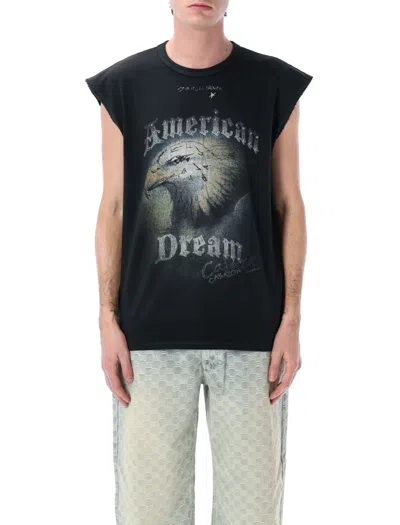 Misbhv Graphic Eagle Print Muscle Tank Top In Black