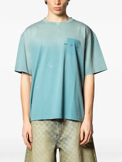 Misbhv Graphic Pocket T-shirt In Blue