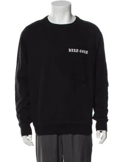 Pre-owned Misbhv Graphic Print Crew Neck Sweatshirt In Black