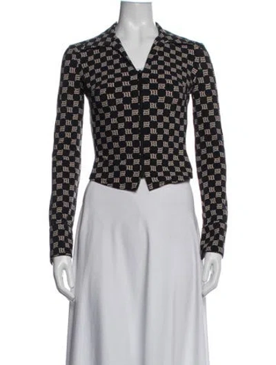 Pre-owned Misbhv Graphic Print Jacket In Black