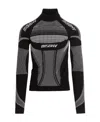 Misbhv Black Sport Europa Quarter-zip T-shirt In Black