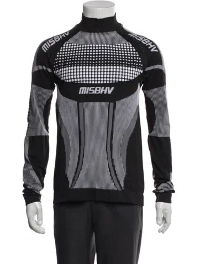 Pre-owned Misbhv Graphic Print Long Sleeve Shirt In Black