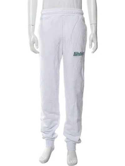 Pre-owned Misbhv Graphic Print Lounge Bottoms In White