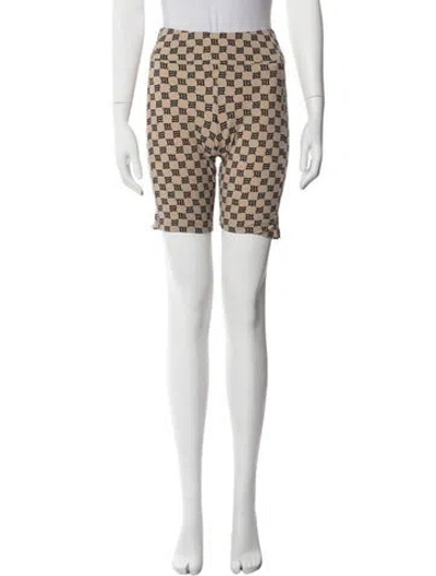 Pre-owned Misbhv Graphic Print Mini Shorts In White