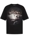 Misbhv Graphic Print Relaxed-fit T-shirt With Sparkling Details In Black