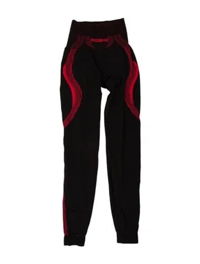 Pre-owned Misbhv Graphic Print Skinny Leg Pants In Brown