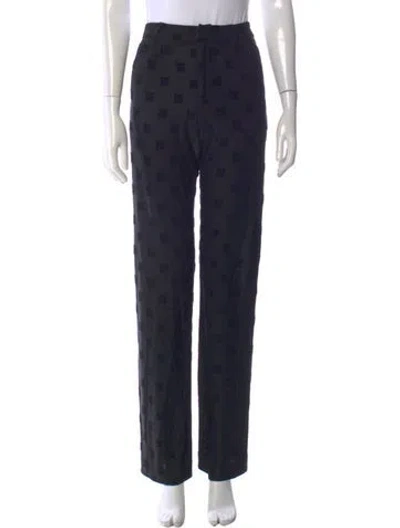 Pre-owned Misbhv Graphic Print Straight Leg Pants In Blue