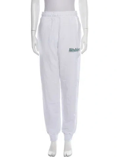 Pre-owned Misbhv Graphic Print Sweatpants In White