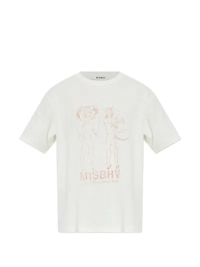 Misbhv Graphic Print T-shirt In White