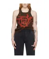 Misbhv Graphic-print Top In Black