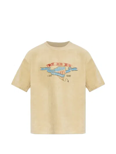 Misbhv Graphic-print T-shirt In Yellow