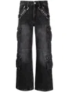 Misbhv Harness Strap Cargo Trouser In Black