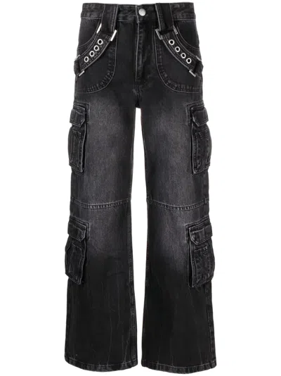 Misbhv Harness Strap Cargo Trouser In Black