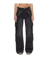 Misbhv Harness Strap Cargo Trouser In Black