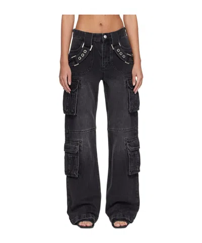 MISBHV CUT-OUT STRAIGHT-LEG TROUSERS