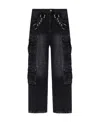Misbhv Harness Strap Cargo Trouser In Black