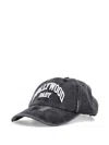 Misbhv Distressed Baseball Cap In Washed Black