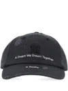 Misbhv Text-embroidered Cap In Black