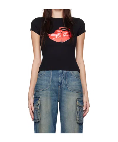 Misbhv Hearts Baby T-shirt In Black