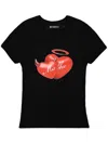Misbhv Womens Black Hearts Baby Graphic-print Cotton-jersey T-shirt In Black