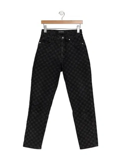 Pre-owned Misbhv High-rise Straight Leg Jeans In Multicolor