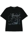 Misbhv Black 'hollywood' T-shirt In Black