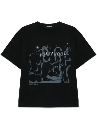 Misbhv Hollywood T-shirt In Black