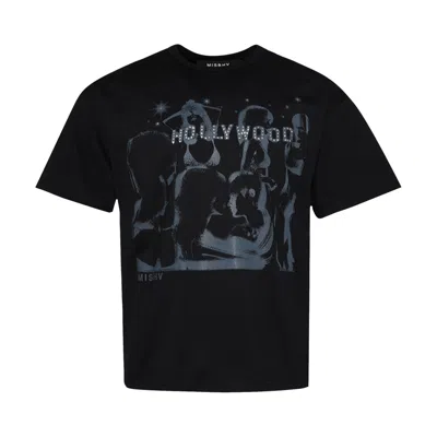 Pre-owned Misbhv Hollywood T-shirt 'black' | Men's Size Xxl