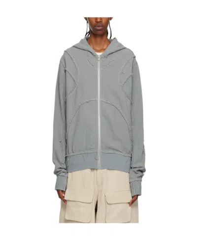 Misbhv Hooded Long-sleeved Sweater In Gray