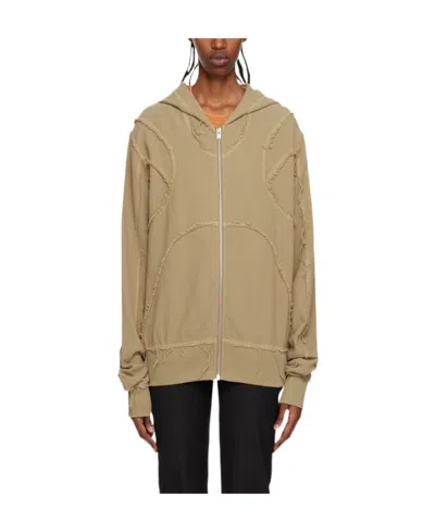 Misbhv Hooded Long-sleeved Sweater In Nude