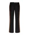 Misbhv Faux Suede Moto Pants In Black