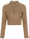 Misbhv Printed Letter Cotton-padded Jacket In 中性色