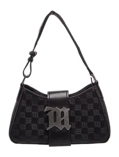 Pre-owned Misbhv Jacquard Shoulder Bag In Black