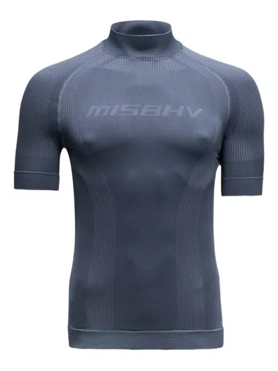Misbhv Jacquard Striped Sport T-shirt In Blue