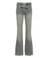 Misbhv Lara Laced Studded Jeans In Blue