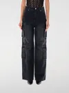 Misbhv Washed Denim Cargo Trouser In Black In Schwarz