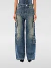 Misbhv Women's Denim Cargo Trousers In Blau