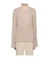 Misbhv Jointly Branded Semi-transparent Sweater In Brown