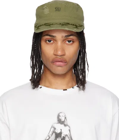 Misbhv Khaki Military Cap In Military Green
