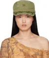 Misbhv Khaki Military Cap In Military Green